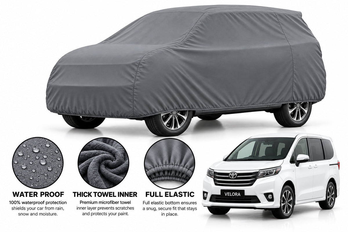 Honda Freed car cover in Grey — Veloura waterproof microfiber