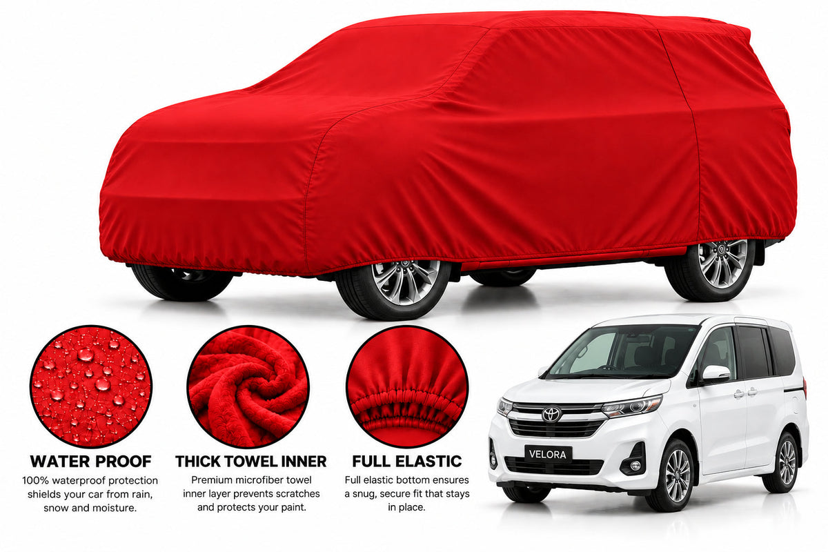 Honda Freed car cover in Red — Veloura waterproof microfiber
